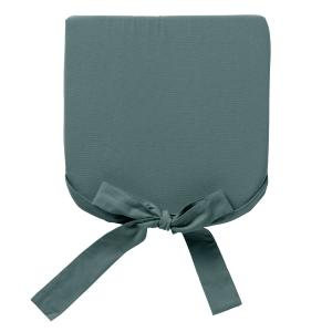 Coussin de chaise vert en coton 40x40 cm uni