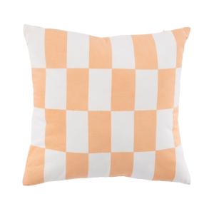 Coussin de jardin en coton motifs imprimés tricolore 40x40