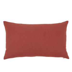 Coussin de jardin en coton recyclé terracotta 30X50