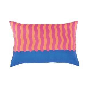 Coussin de jardin en polyester recyclé motifs imprimés oran…