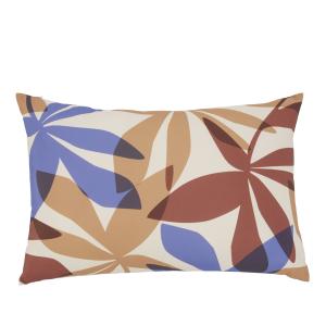 Coussin de jardin imprimé feuillage multicolore 40x60