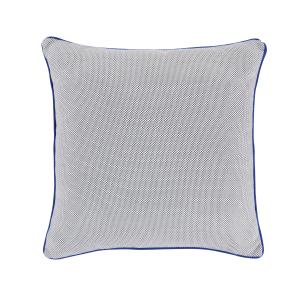 Coussin de jardin tissé gris et bleu 45x45