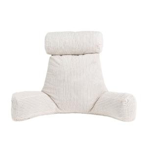 Coussin de lecture déhoussable en velours côtelé 80x50x70 c…