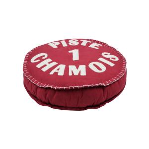 Coussin de sol Chamonix rouge 45x45x10cm