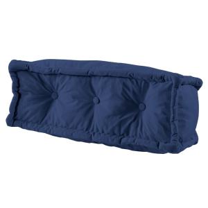 Coussin de sol dossier 95x40 cm bleu foncé