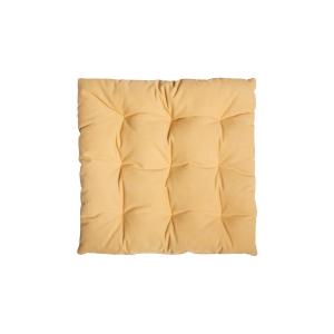 Coussin de sol en coton jaune 60x60