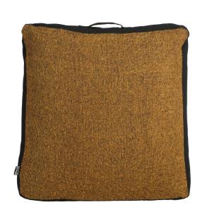 Coussin de sol en coton recyclé marron 57x57