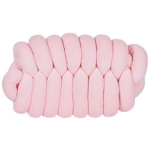 Coussin décoratif en velours rose 45x10cm