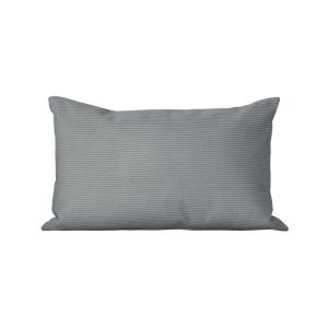 Coussin décoratif gris uni, dimensions 50x30 cm