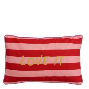 Coussin décoratif  Rouge Coton H10xB35xL55cm
