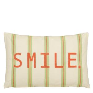 Coussin décoratif Vert Coton H10xl35xL55cm