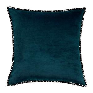 Coussin décoration uni en Coton Bleu 45x45 cm