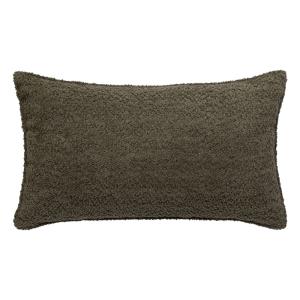 Coussin déhoussable bouclette rectangle polyester kaki 7 x…
