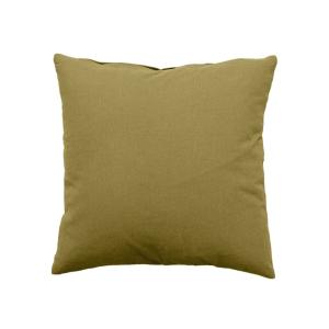 Coussin déhoussable en coton bronze 40 x 40 cm