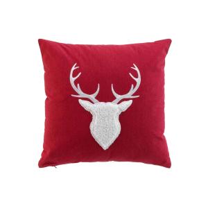 Coussin déhoussable rouge 40 x 40 cm
