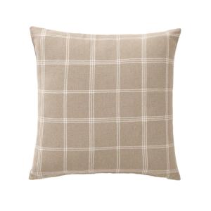 Coussin déhoussable tissu tissé sable  45x45 cm