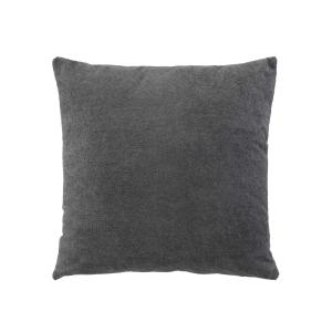 Coussin  - effet bouclette coton/polyester gris 45x45 cm