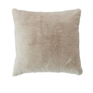 Coussin effet fourrure 40x40cm - 40x40cm - Beige