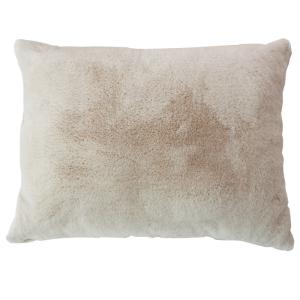 Coussin effet fourrure 65x50cm - 65x50cm - Beige