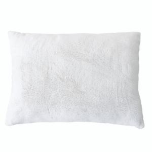 Coussin effet fourrure 65x50cm - 65x50cm - Blanc