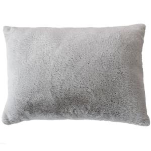 Coussin effet fourrure 65x50cm - 65x50cm - Gris