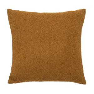 Coussin  - effet mohair ultra doux polyester bronze 45x45 cm