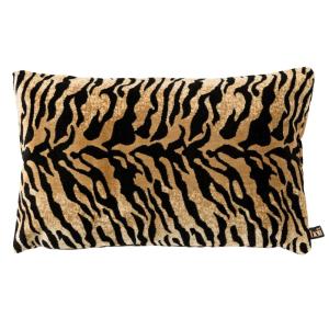 Coussin ELEONORA - Noir  30x50 cm - Impression animal