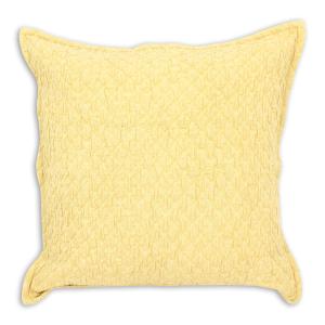 Coussin en coton à motif jaune 45cm