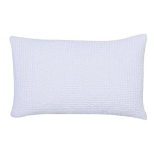 Coussin  en coton blanc 30 x 50 cm