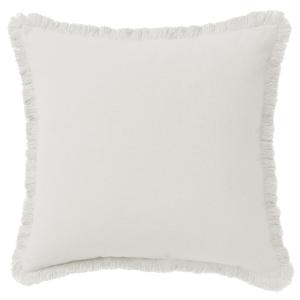 Coussin en coton blanc ivoire 30x50cm