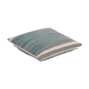 Coussin en coton bleu-vert 45x45 cm