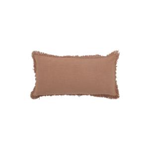 Coussin en coton brun 70x35 cm