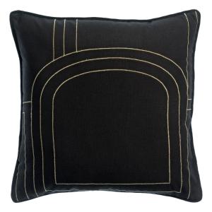 Coussin  en coton caviar 45 x 45 cm