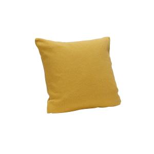 Coussin en coton jaune 50x50cm