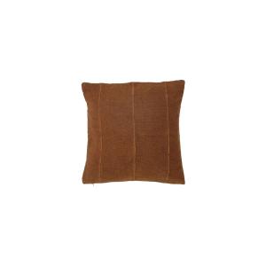 Coussin en coton marron 45x45 cm