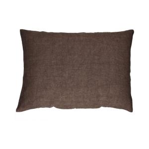 Coussin en coton marron 70X50