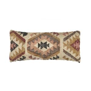 Coussin en coton multicolore 80X35