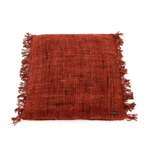 Coussin en coton rouge 60x60