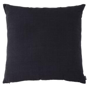 Coussin en coton texturé bleu marine 60x60