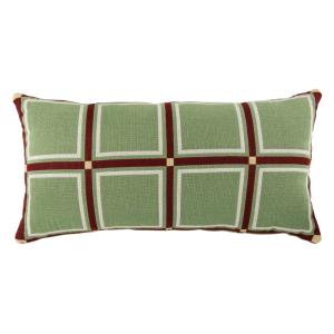 Coussin en coton tissé motif géométrique multicolore 40x78…