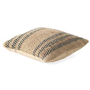 Coussin en jute et coton 45x45 cm