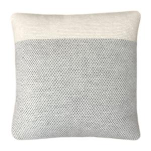 Coussin en laine gris naturel carré 50x50