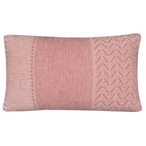 Coussin en laine rose 35x60