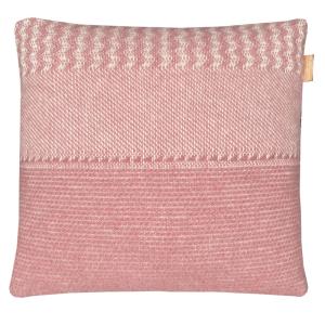 Coussin en laine rose 50x50