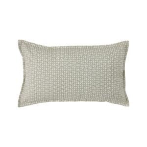 Coussin en lin et en coton beige 30 x 50 cm