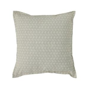 Coussin en lin et en coton beige 45 x 45 cm