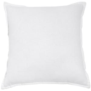 Coussin en lin lavé blanc 60x60, OEKO-TEX®