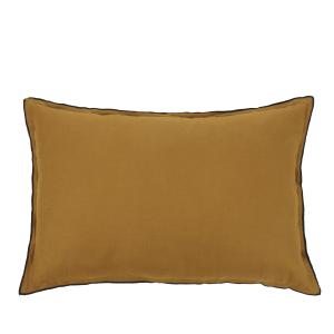 Coussin en lin lavé coloris bronze 60x40