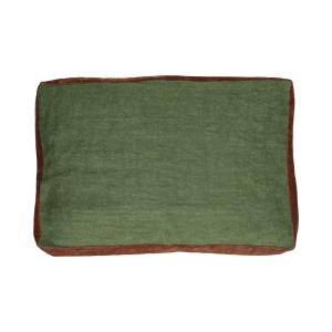 Coussin en lin vert 60X40