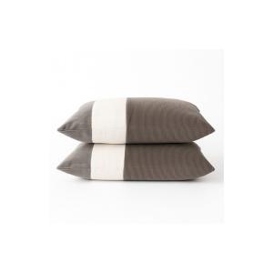 Coussin en nylon gris